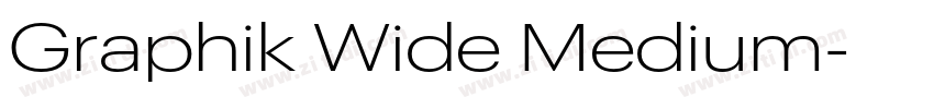 Graphik Wide Medium字体转换